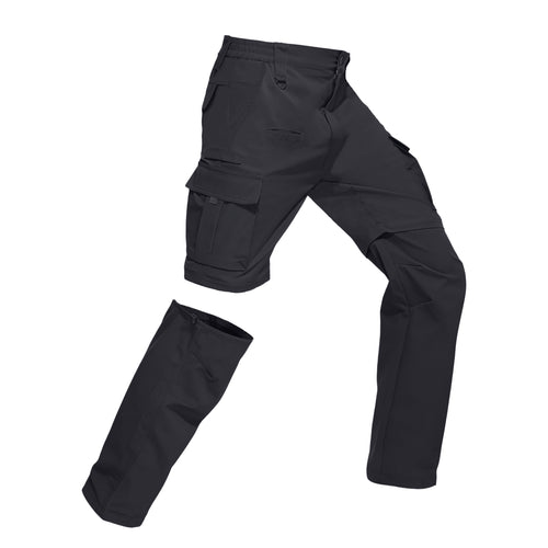 Men's Convertible Hiking Zipper Pants, Lightweight Quick-drying Work Pants, Suitable For Fishing, With 9 Pockets
